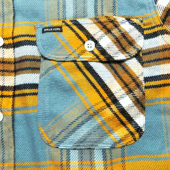 BRIXTON BOWERY 長袖ネルシャツ BOWERY L/S FLANNEL