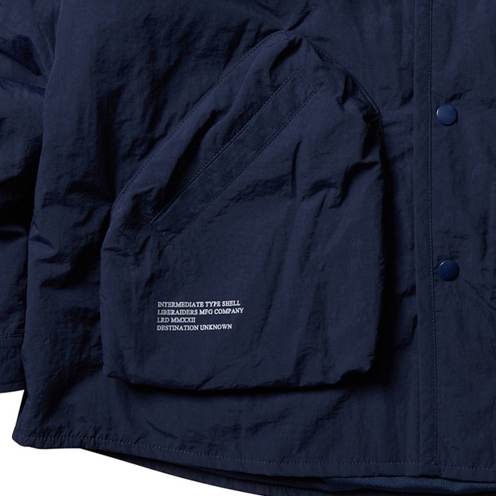 Liberaiders リベレイダース ジャケット アウター LR UTILITY JACKET ノーカラージャケット 中綿ジャケット ミリタリー  ハンティング