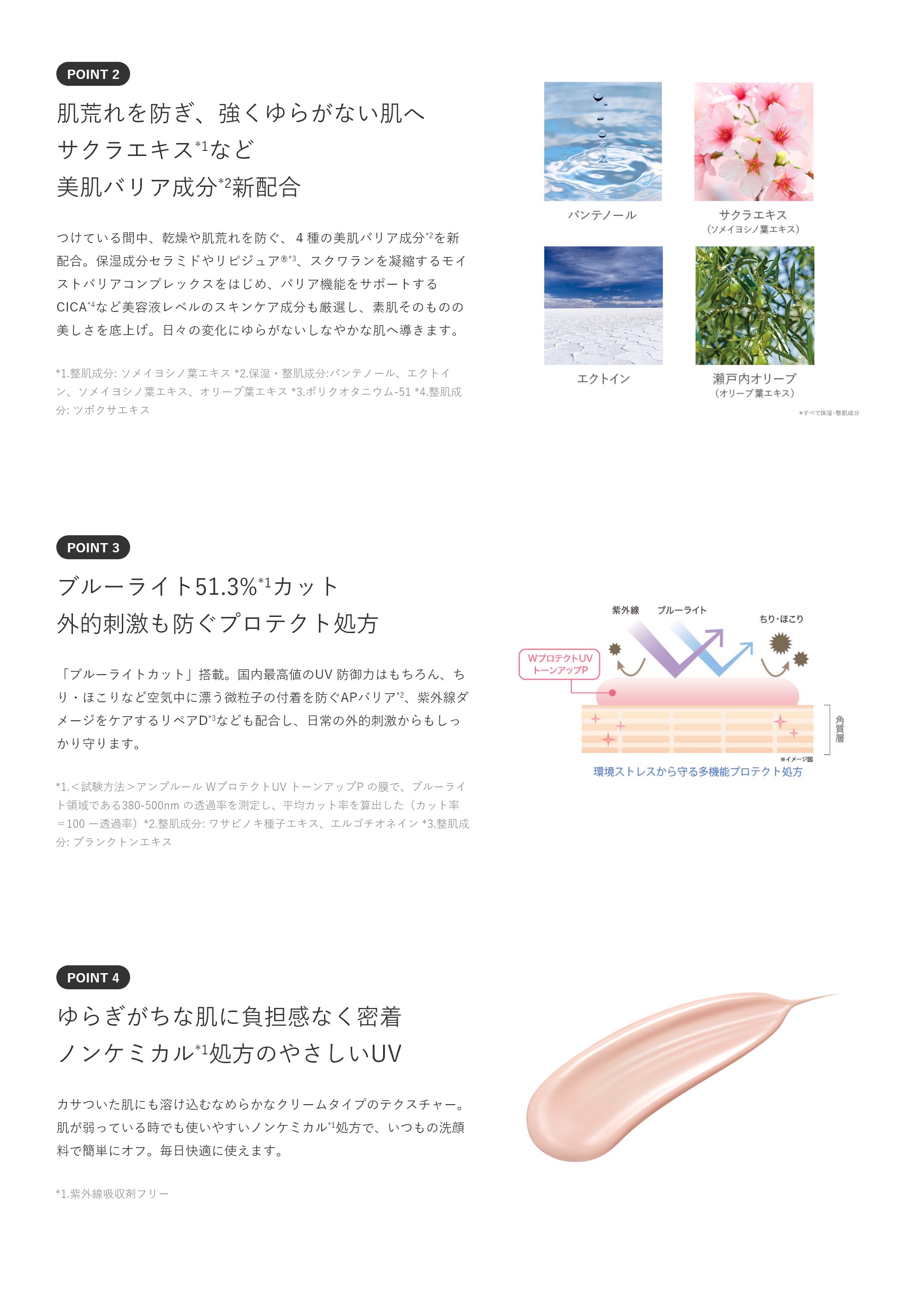 アンプルール 日焼け止め UV美容液 ラグジュアリーホワイト Wプロテクト UVトーンアップP 30gの特徴2 SPF50+ PA++++ ドクターズコスメ