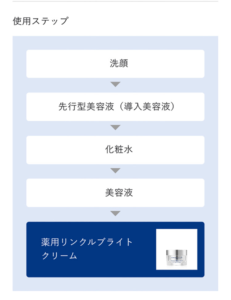 AMPLEUR アンプルール 薬用リンクルブライトクリーム 医薬部外品