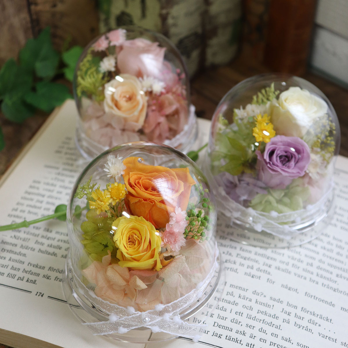 誕生日 結婚記念日 犬　ぬいぐるみ　プリザーブドフラワー　結婚式 電報 結婚祝い