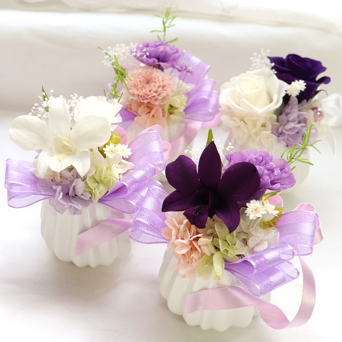 線香セット　プリザーブドフラワー　花