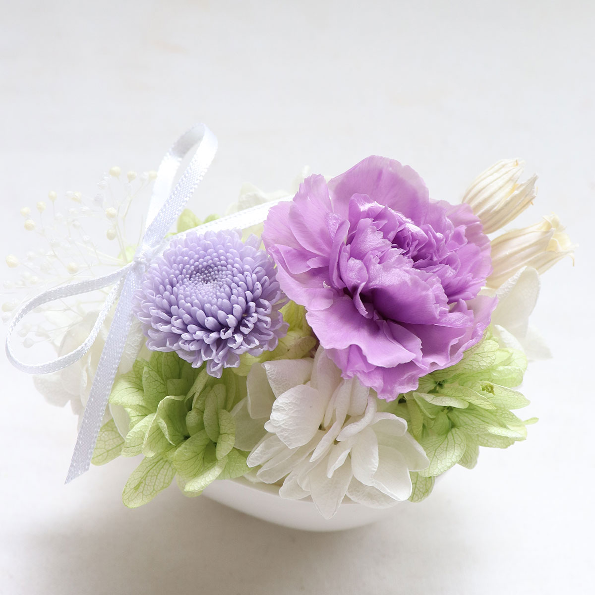 初盆 お供え プリザーブドフラワー仏花 ミニ仏壇用 喪中 花 お盆 供花