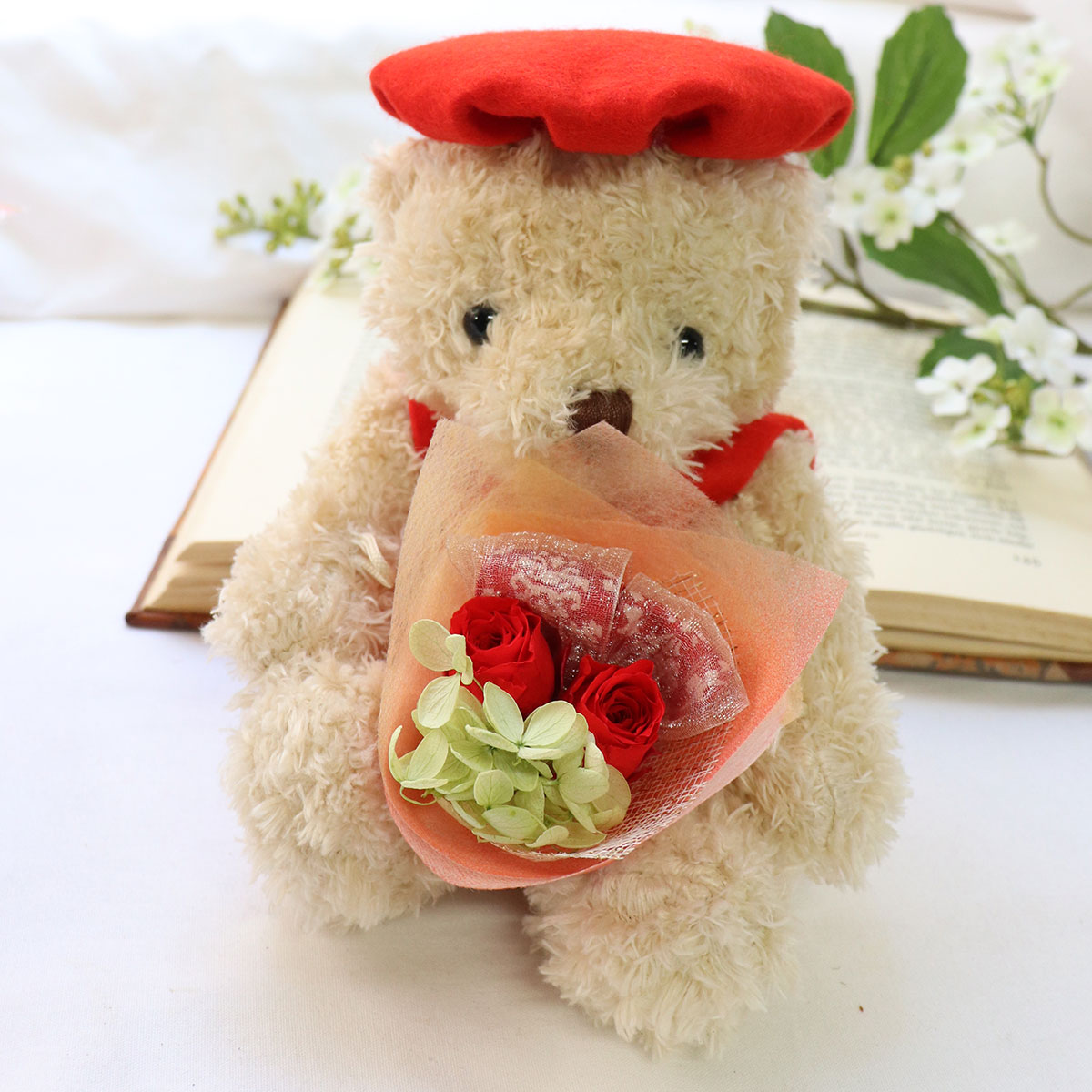 【特価セール】還暦祝い 女性 プレゼント ぬいぐるみとプリザーブドフラワー ギフ 還暦祝い 女性 プレゼント ぬいぐるみとプリザーブドフラワー ギフト