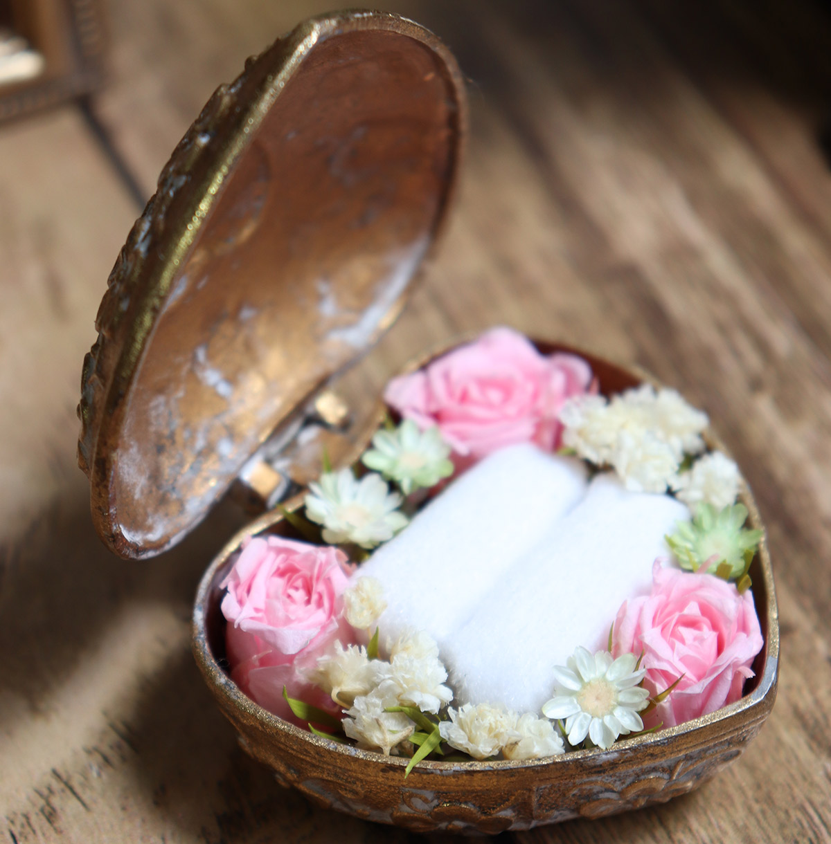 プロポーズ リングケース アクセサリーケース プリザーブドフラワー 花