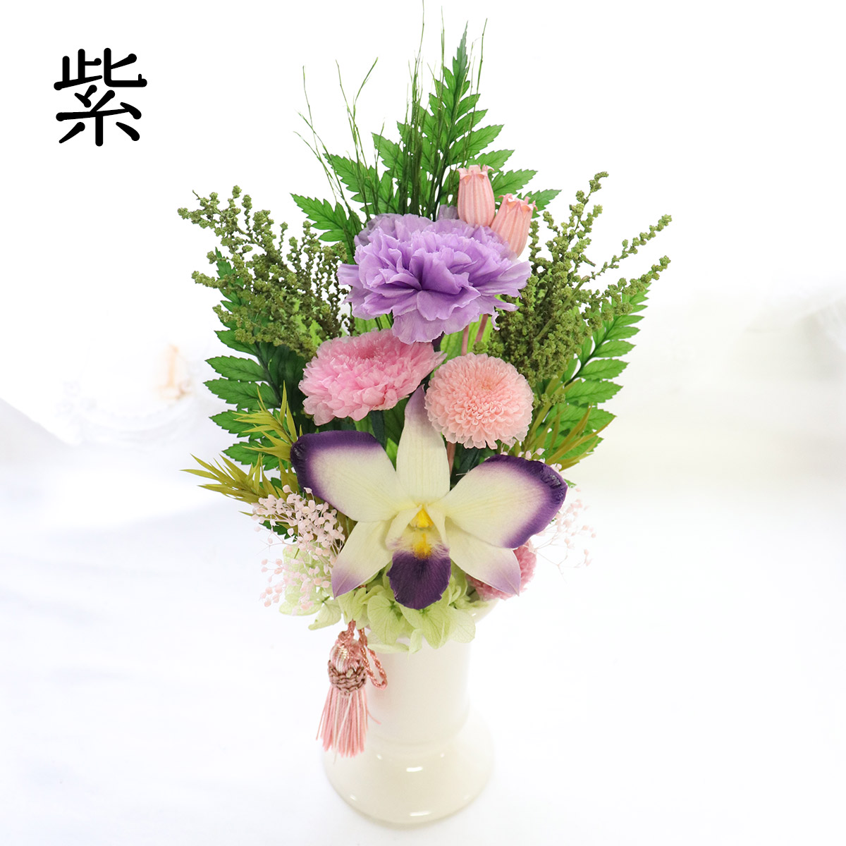 初盆 お供え 納骨堂 仏花 プリザーブドフラワー 小さめ お供え花 仏壇