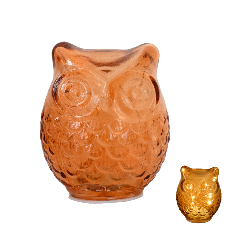 ISHIGURO テーブルライト ガラス アニマル ふくろう かわいい ベッド