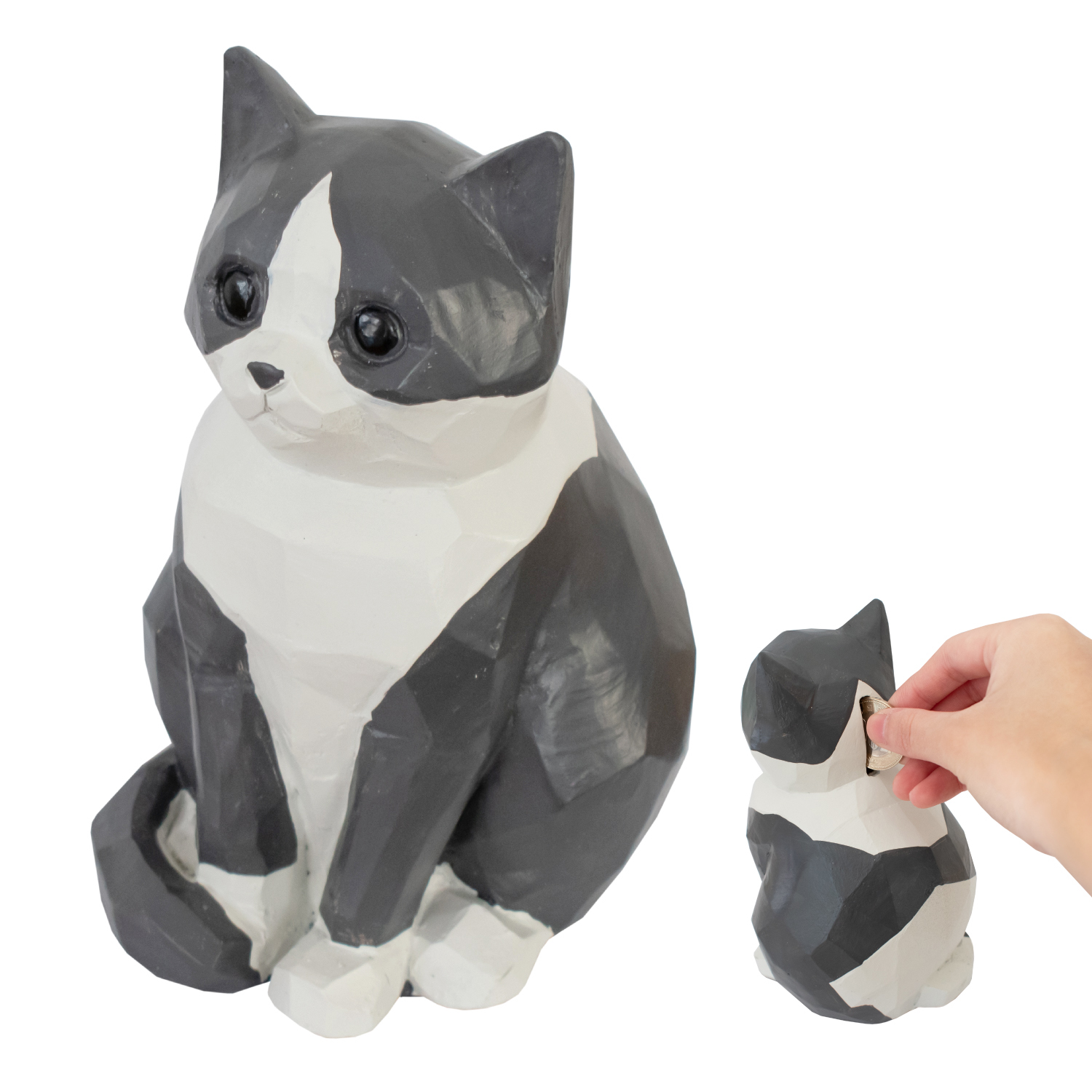 キシマ（KISHIMA） 貯金箱 おしゃれ かわいい 動物 ネコ 猫 マネー