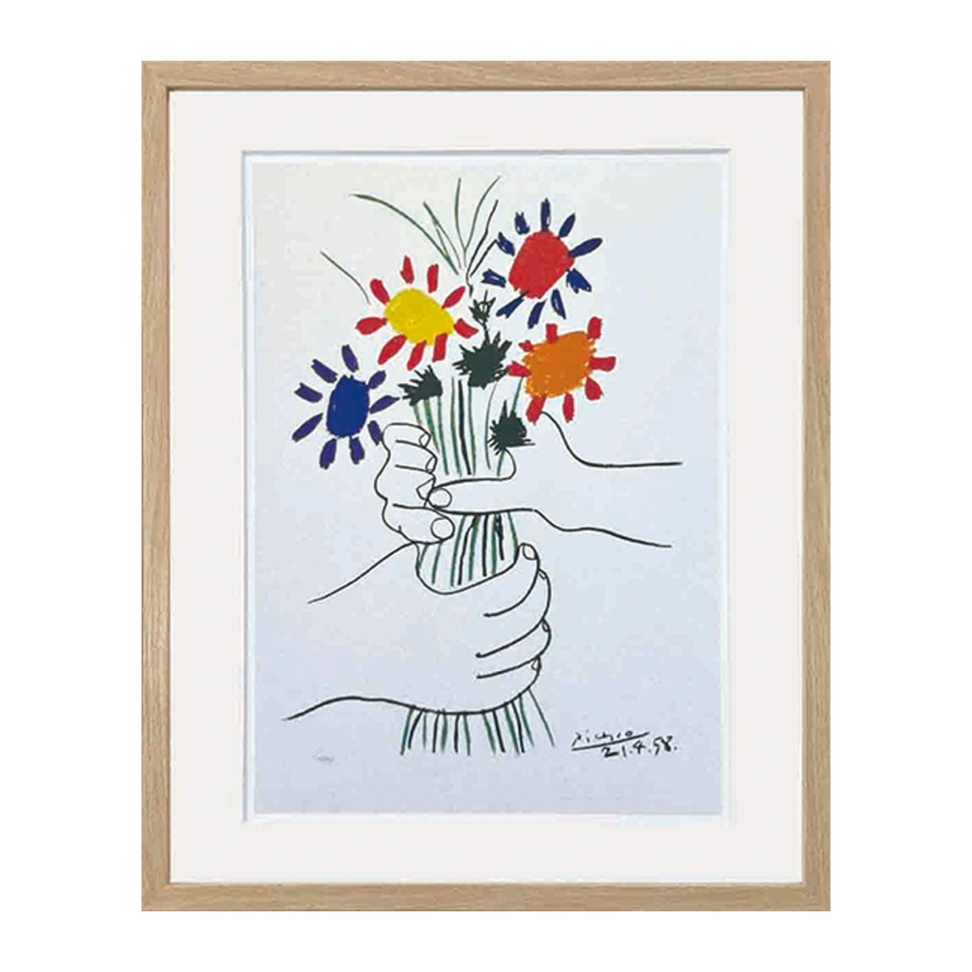 Pablo Picasso アートポスター ピカソ ポスター 花束 アートパネル 絵