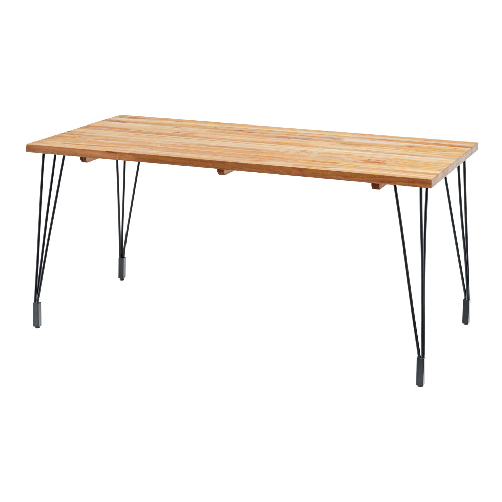 ダイニングテーブル テーブル PCデスク 北欧 おしゃれ デスク パイン 木製 天然木 ナチュラル ミックス アイアン 食卓テーブル 木目  幅150cm カフェ 新生活