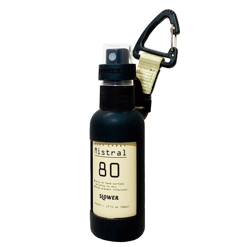 SLOWER（スロウワー） スプレーボトル アルコール対応 50ml ホルダー