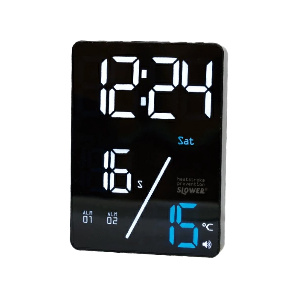 SLOWER デジタル置時計 ACアダプター付き 楽天市場】【マラソン限定P2倍】 置き時計 掛け時計 デジタル おしゃれ
