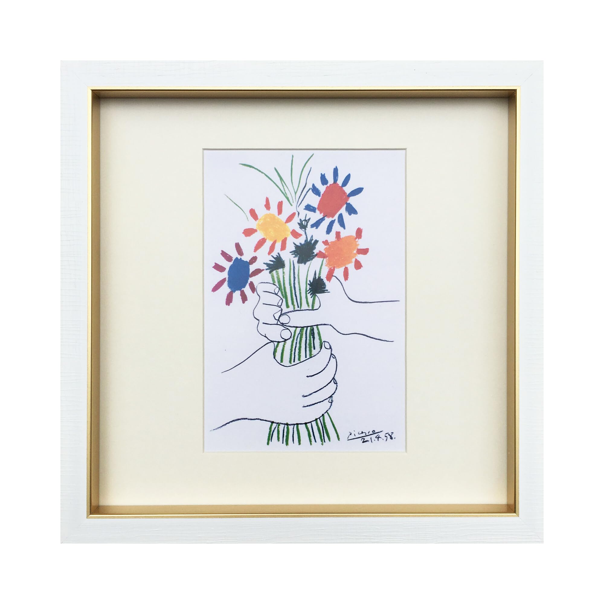 Pablo Picasso アートポスター ピカソ ポスター 花束 アートパネル 絵