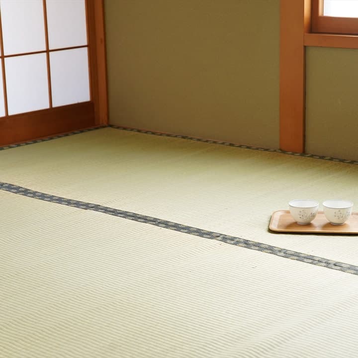純国産 い草 上敷き カーペット 双目織 『松』 三六間4.5畳(約273×273cm）