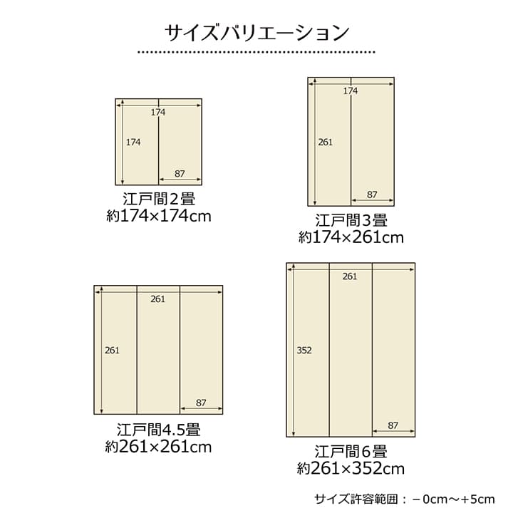 い草ラグ 裏ばり 花ござ カーペット ラグ 3畳 ギャッベ(ギャベ)柄 抗菌防臭 消臭 江戸間3畳 (約174×261cm） 裏:不織布_9