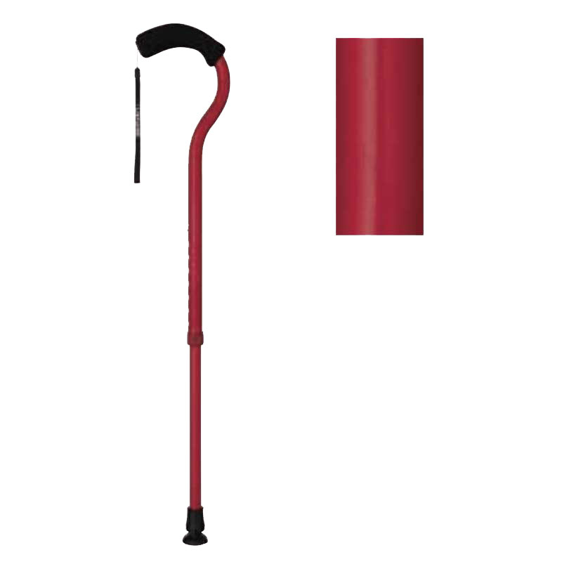 ウォーキング・ステッキ・杖 シニアサポート 歩く力を応援 フラミンゴN 伸縮 WB3884 ディープレッド | フジホーム