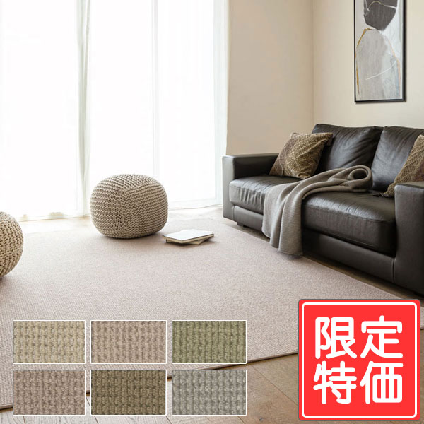 カーペット 激安 通販 高級 アスワン 日本製 サイズ内 カット無料 安心 快適 オーバーロック加工品 MDY-83