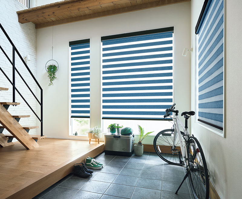 調光ロールスクリーン タチカワブラインド シエンテ デュオレ  防炎 木目調フレーム |  | 01