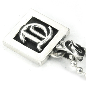 Chrome Hearts スクエアクロス レターブロック 新品購入 クロムハーツ Chrome Hearts フレームドレターブロックAtoZ
