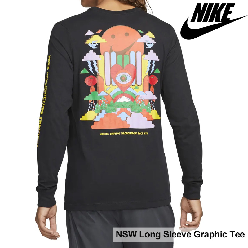 ナイキ NIKE NSW Long Sleeve Graphic Tee メンズ トップス ロンT 長袖Tシャツ 黒 ブラック グラフィック 新作  DX1053-010 US正規品 送料無料 並行輸入 : 0851nike-nsw-longsleeve-graphic-tee-bk : ams 