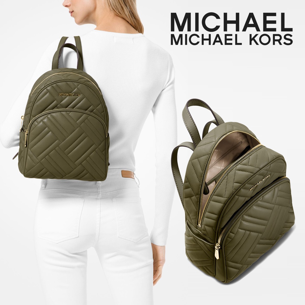 MICHAEL KORS マイケルコース abbey Medium Quilted キルティング