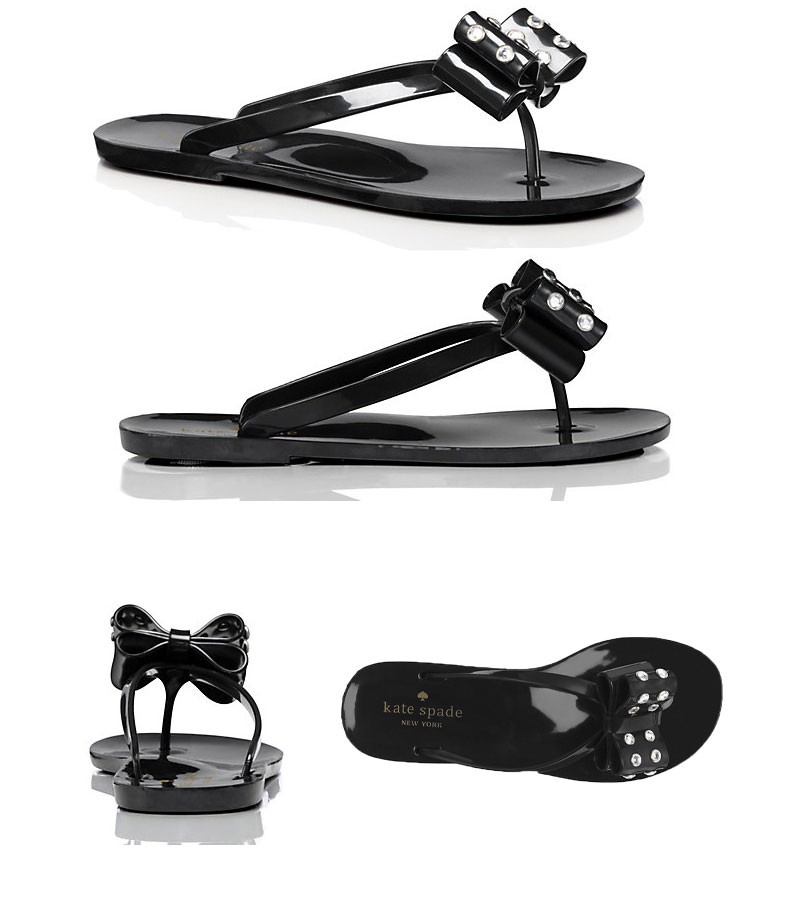 【正規品】送料無料！US直輸入！ケイトスペード　Kate Spade New York FRANCY SANDALS リボンサンダル　サンダル　 ビーチサンダル　ラバー　スタッズ