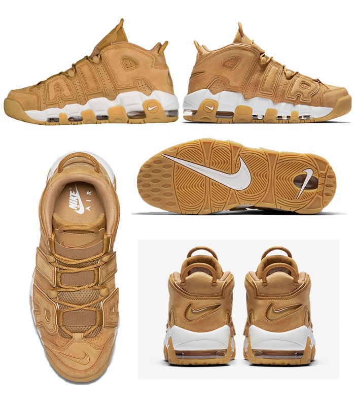 NIKE AIR MORE UPTEMPO メンズ モアテン Flax ガムブラウン