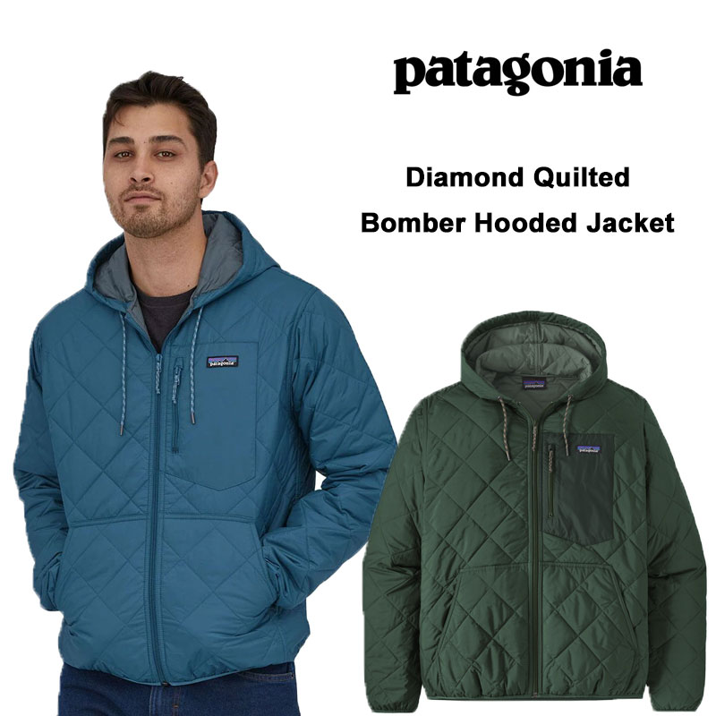 パタゴニア Patagonia Down Diamond Quilted Bomber Hoody メンズ