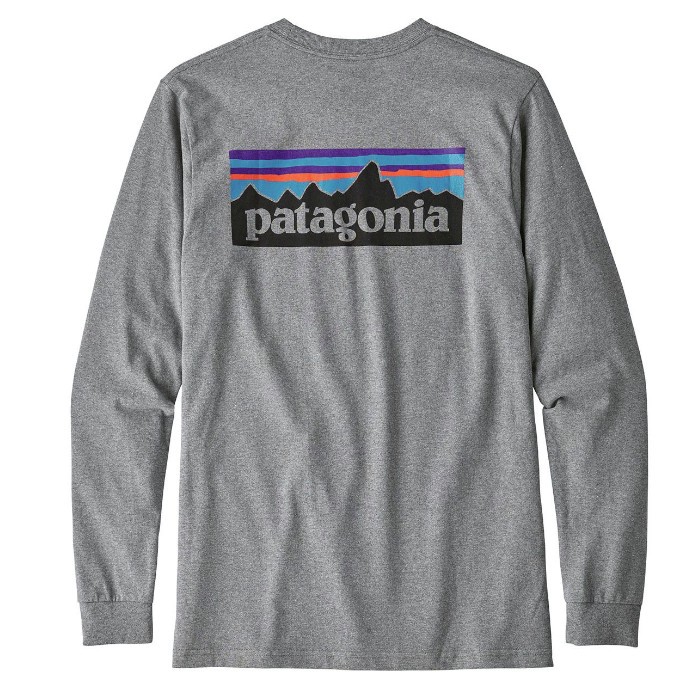 Patagonia パタゴニア P-6 Logo Long-Sleeve Responsibili-T-Shirt ロンティ 長袖  P6ロゴ ロンT トップス カットソー US正規品 送料無料