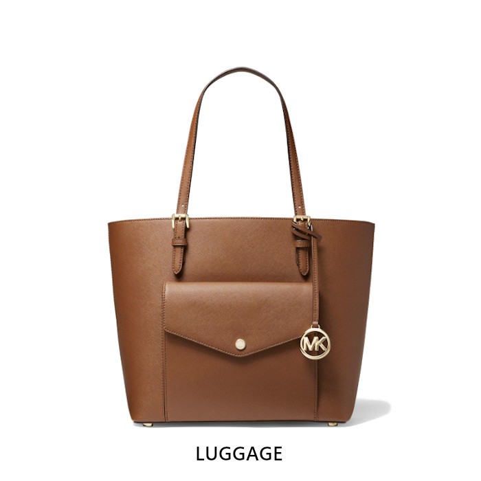 MICHAEL KORS マイケルコース Jet Set Large Leather Pocket Tote Bag