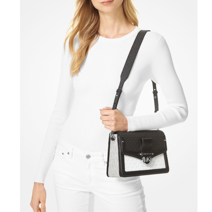 MICHAEL KORS マイケルコース Jessie Medium Two-Tone Logo Shoulder