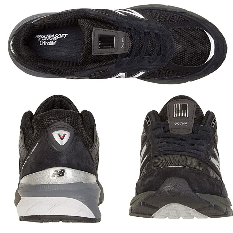 ニューバランス New Balance Made in US 990v5 メンズ メイドイン スニーカー ブラック ワイズD 大きいサイズ US直輸入 正規品・送料込