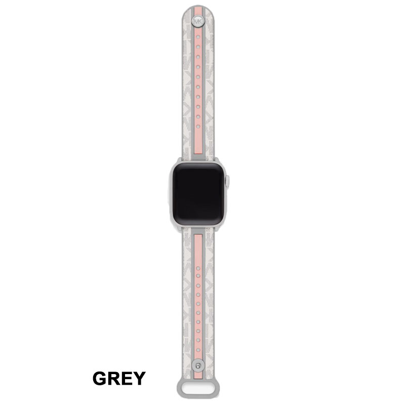 Michael Kors マイケルコース Logo Stripe Strap For Apple Watch