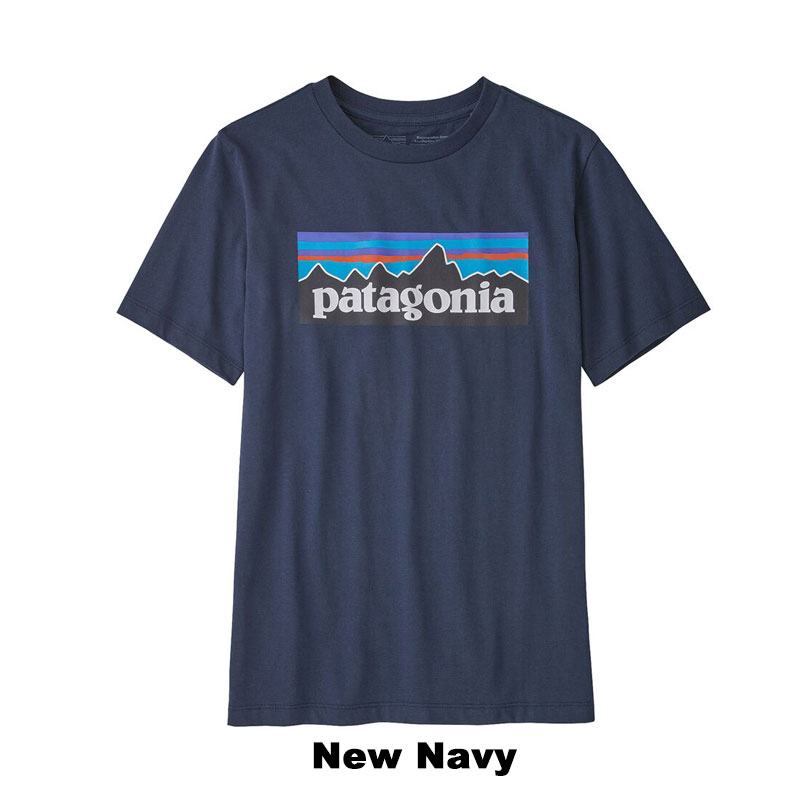 Patagonia パタゴニア Logo t-shirt キッズ Organic オーガニック コットンＴシャツ 半袖 ロゴトップス 子供 人気 大人可 US正規品 送料無料 US直輸入