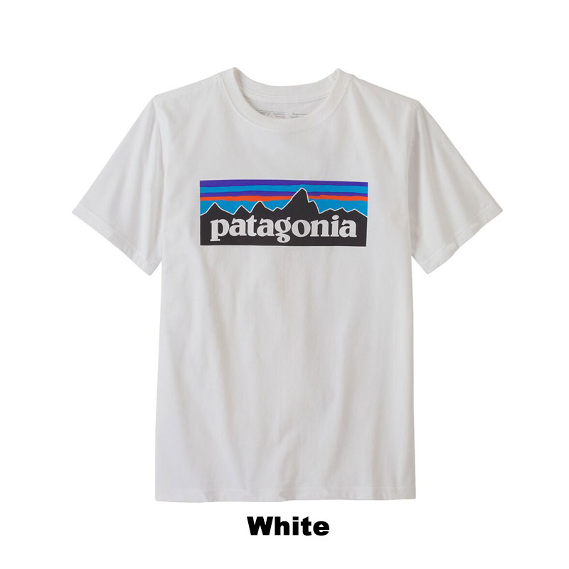 Patagonia パタゴニア Logo t-shirt キッズ Organic オーガニック コットンＴシャツ 半袖 ロゴトップス 子供 人気 大人可 US正規品 送料無料 US直輸入