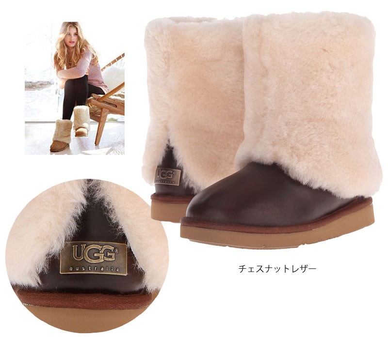 SALE【正規品・送料無料】【US直輸入】UGG アグ PATTEN LEATHER パッテン　シープスキン　ブーツ　モコモコ　レザー　レディース