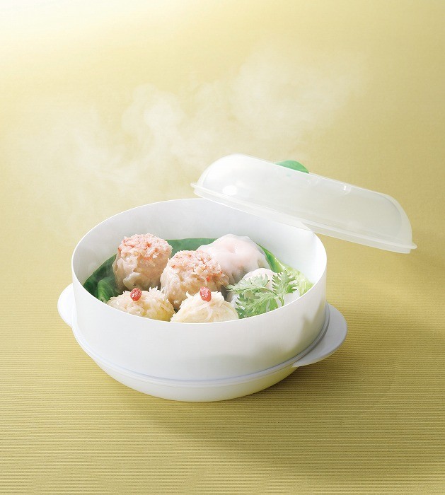 簡単便利レンジde2段スチーマー レンジ専用蒸し器 キッチン 電子