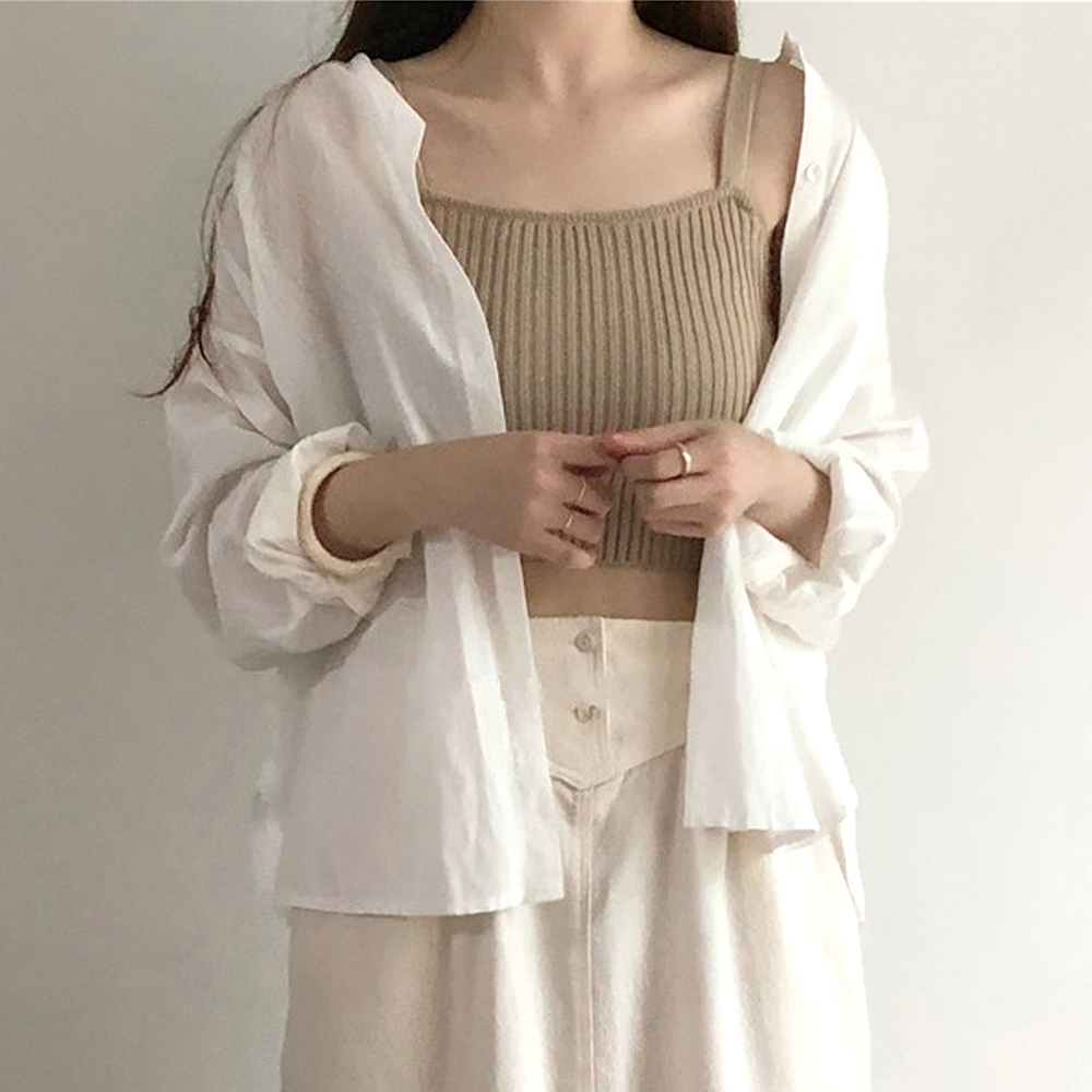 Dewlily ノーカラーシャツ ブラウス レディース オフィス