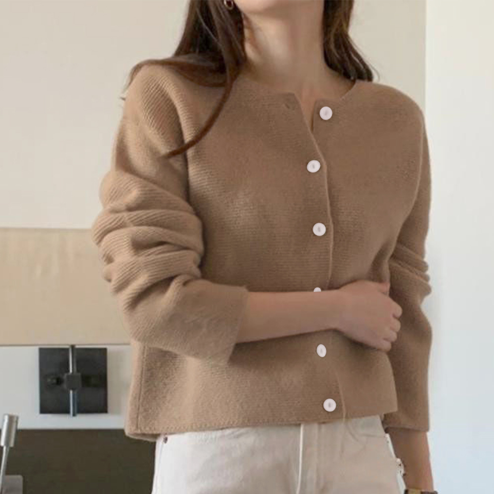 Dewlily ノーカラーカジュアルジャケット レディース 10代 20代 30代