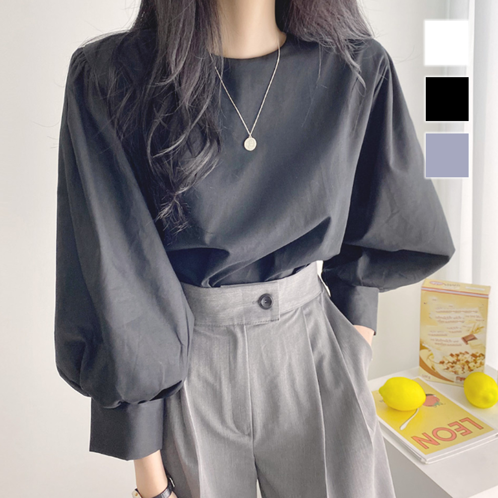 Dewlily パフスリーブシャツブラウス レディース 10代 20代 30代 韓国