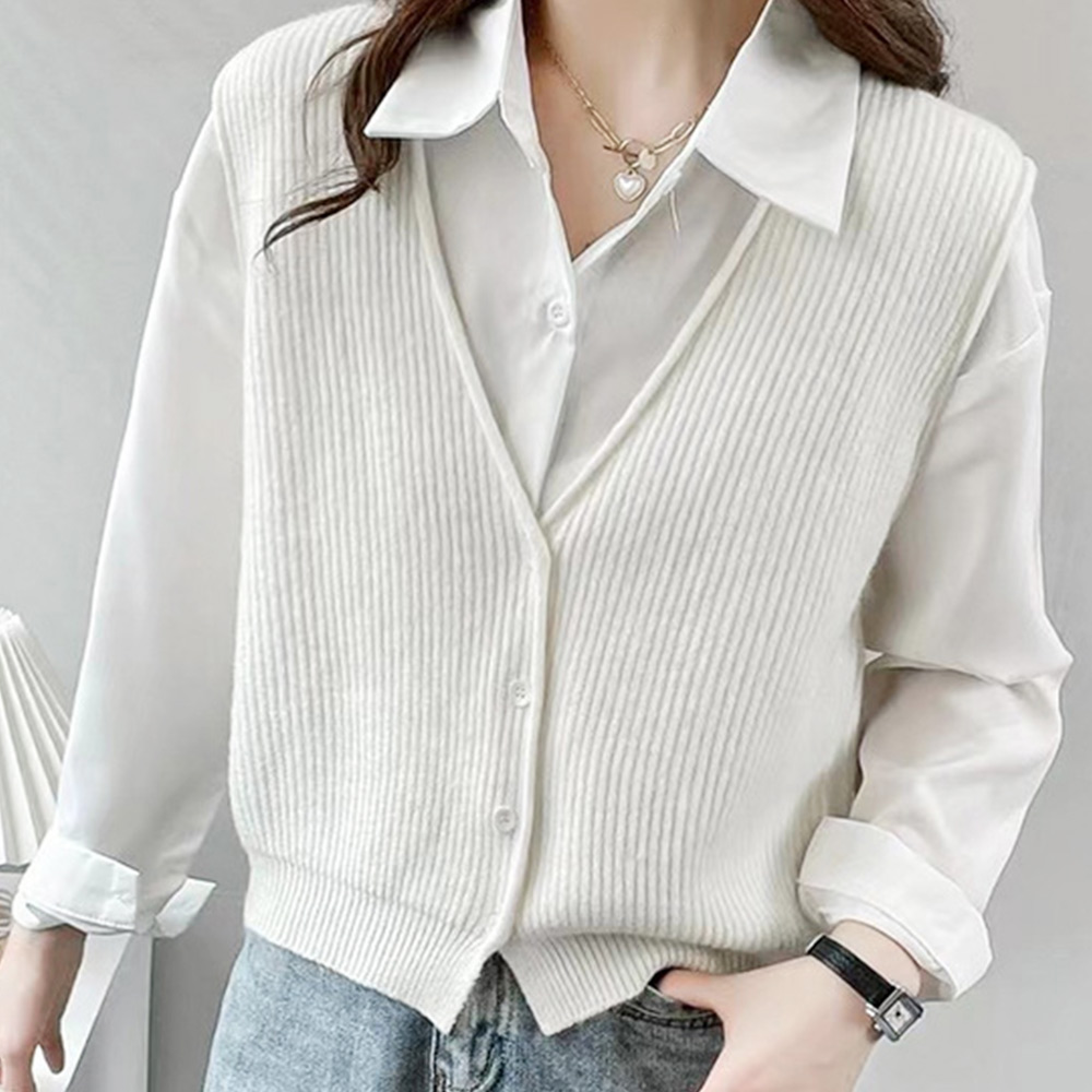 Dewlily パイピングニットベスト レディース 10代 20代 30代 韓国