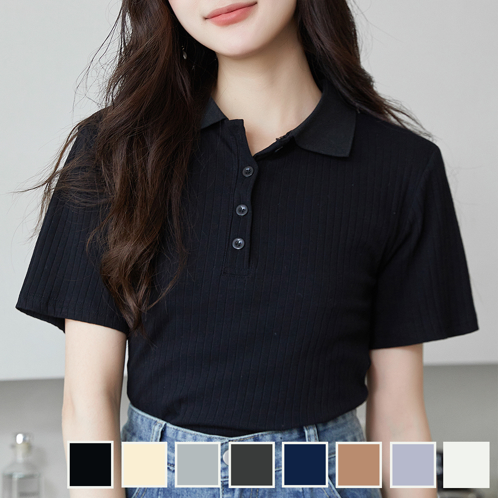 AURALEE＞ SUPER HIGH GAUGE COTTON KNIT POLO/ニット ポロシャツ
