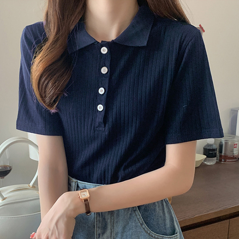 Amulet（アミュレット） ショートスリーブリブポロシャツ 半袖