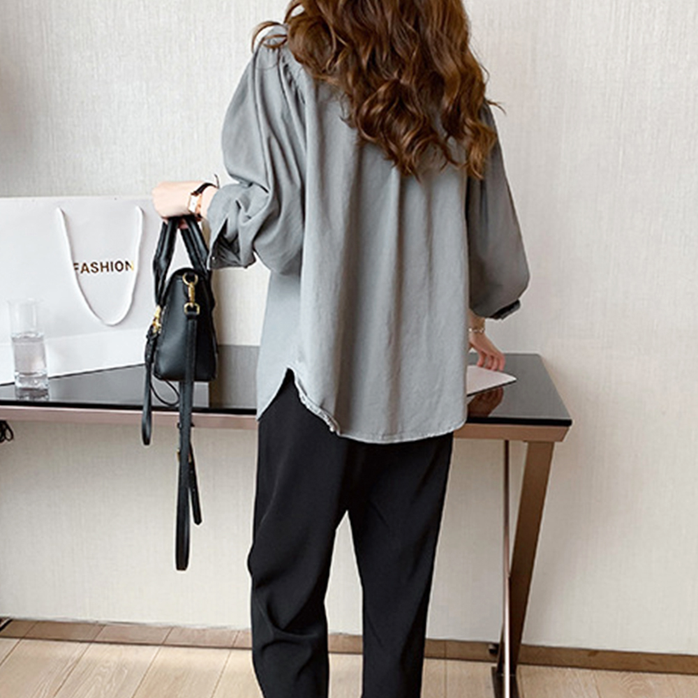 オーバーサイズシャツ ブラウス レディース オフィス カジュアル 10代 20代 30代 韓国ファッション 韓国 春 秋服 夏服 ゆったり 大人 |  | 10