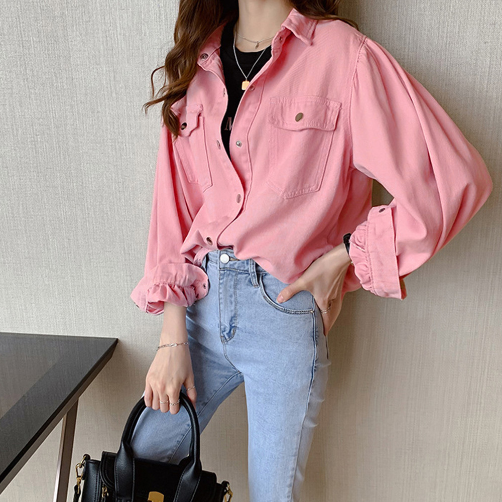 オーバーサイズシャツ ブラウス レディース オフィス カジュアル 10代 20代 30代 韓国ファッション 韓国 春 秋服 夏服 ゆったり 大人 |  | 04