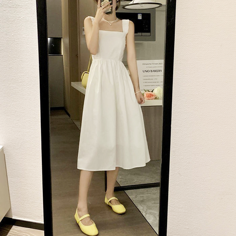 Amulet サスペンダーワンピース レディース ドレス 春 夏服 韓国