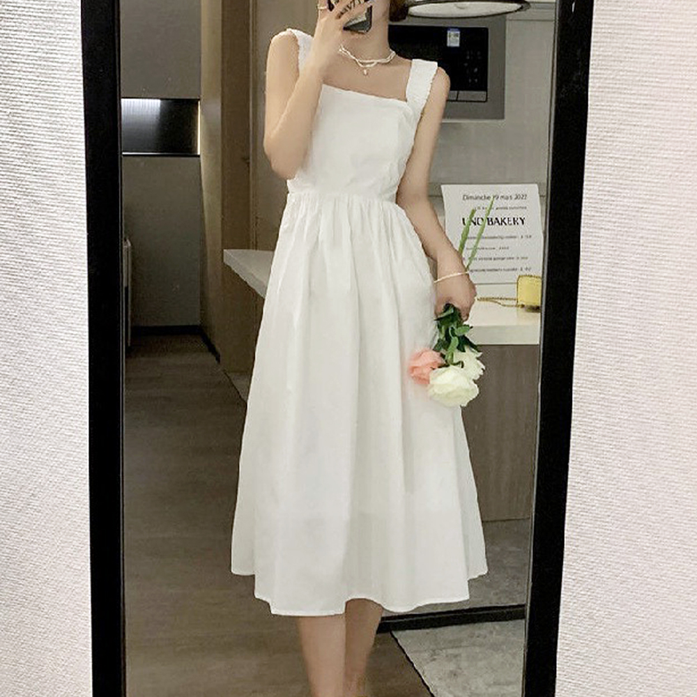【送料無料/新品】 ドレス レディース サスペンダーワンピース Amulet 春 韓国 夏服 服&ファッション小物
