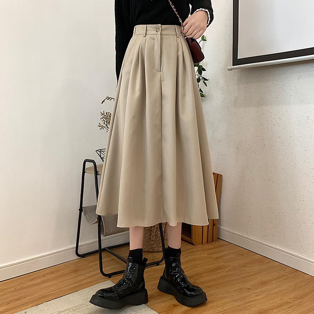 waac スカート 韓国限定 7COLOR 】ハイウエストレイヤード風台形ミニスカート【 韓国製