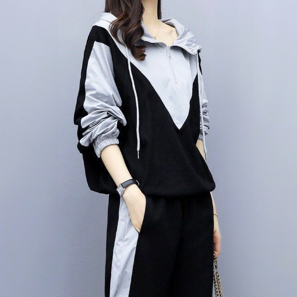 【極美品✨】【M】Black&White ジャージセットアップ レディース Amulet（アミュレット） シンプルジャージセットアップ レディース 10