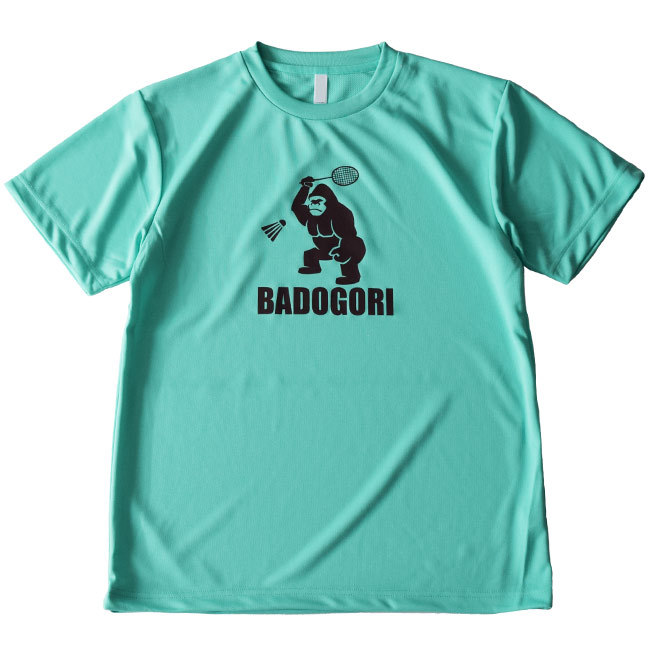 BADOGORI(バドゴリ) ユニセックス ベーシックアイコン シルクプリント ドライTシャツ バド...